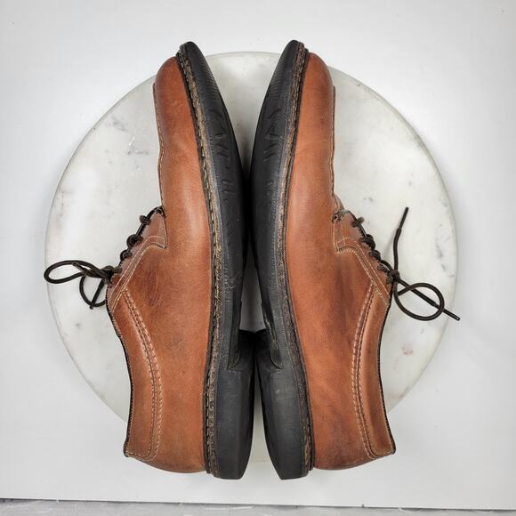 Allen Edmonds Wilbert Mens 12B Brown Leather Oxford Shoes CustomCork Lace Up main image 6